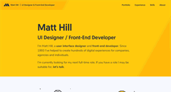 Desktop Screenshot of matthill.co